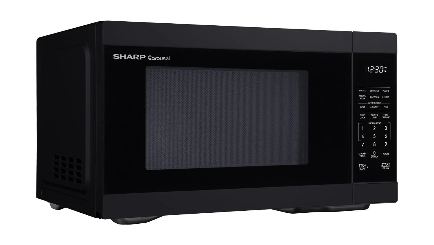 SMC1161KB Sharp 1.1 cu. ft. 1000W Black Countertop Microwave Oven - Image 3