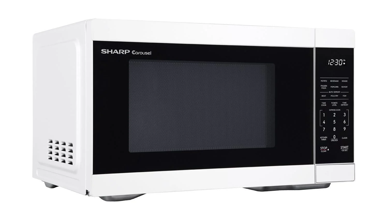 SMC1161KW Sharp 1.1 cu. ft. 1000W White Countertop Microwave Oven - Image 3