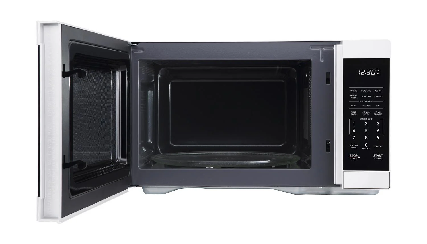 SMC1161KW Sharp 1.1 cu. ft. 1000W White Countertop Microwave Oven - Image 4