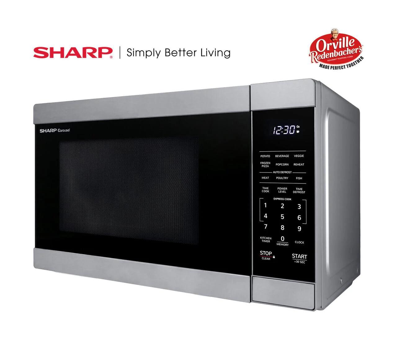 Sharp SMC1162HS 1.1 cu. ft. Mid-Size Countertop Microwave Oven - Image 4