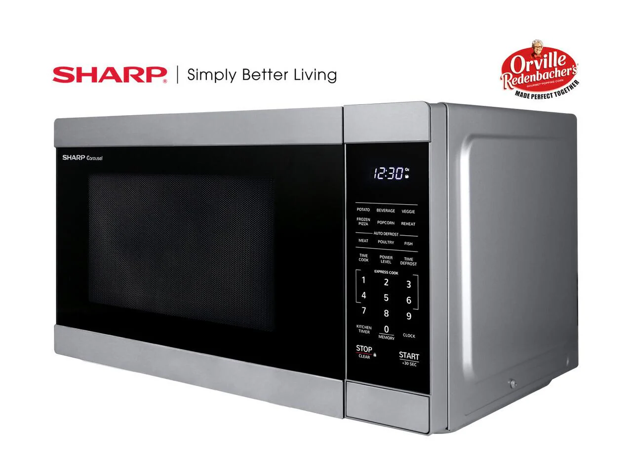 Sharp SMC1162HS 1.1 cu. ft. Mid-Size Countertop Microwave Oven - Image 7