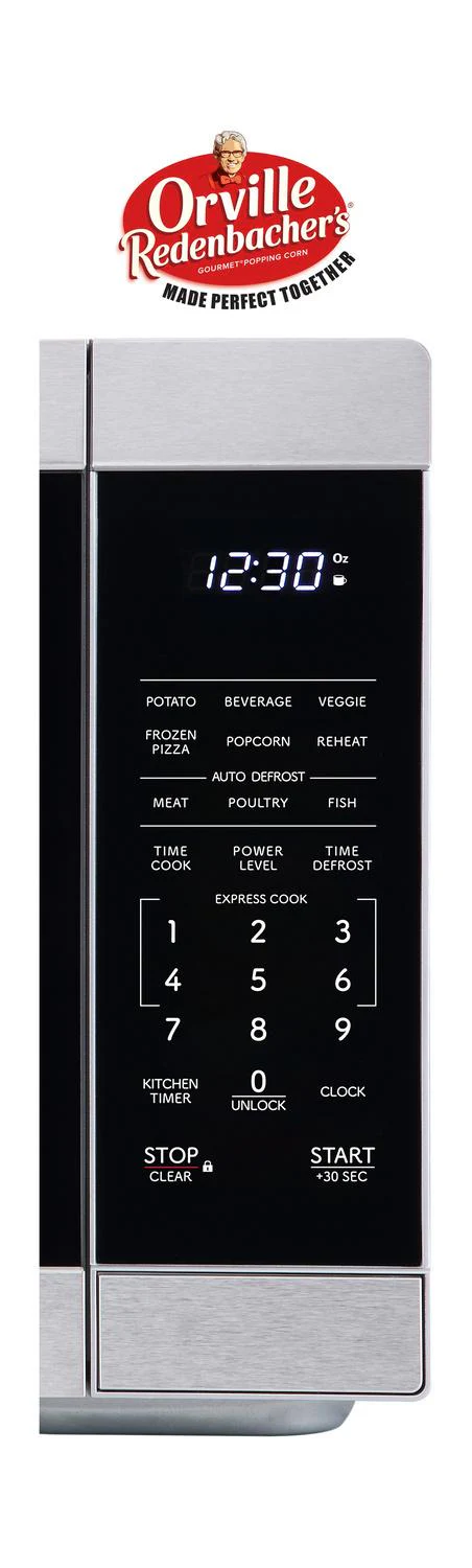 SMC1162KS Sharp 1.1 cu. ft. 1000W Stainless Steel Countertop Microwave Oven - Image 6