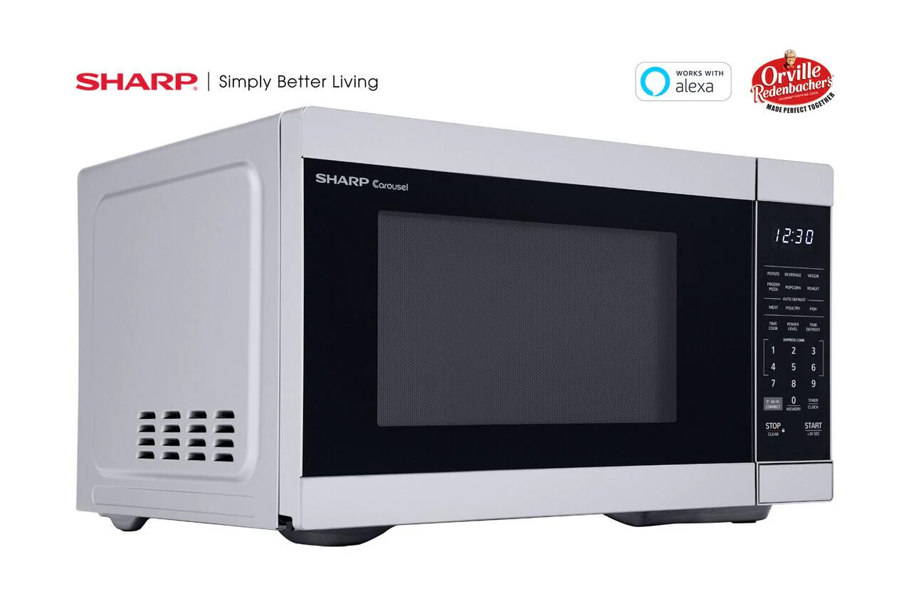 Sharp 1.1 cu. ft. Mid Size Countertop Microwave Oven - Image 2