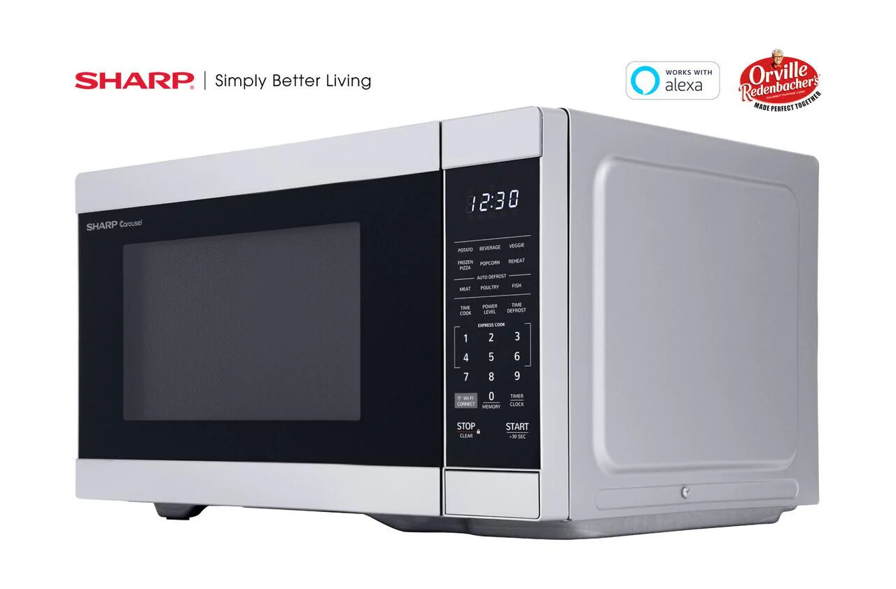 Sharp 1.1 cu. ft. Mid Size Countertop Microwave Oven - Image 7