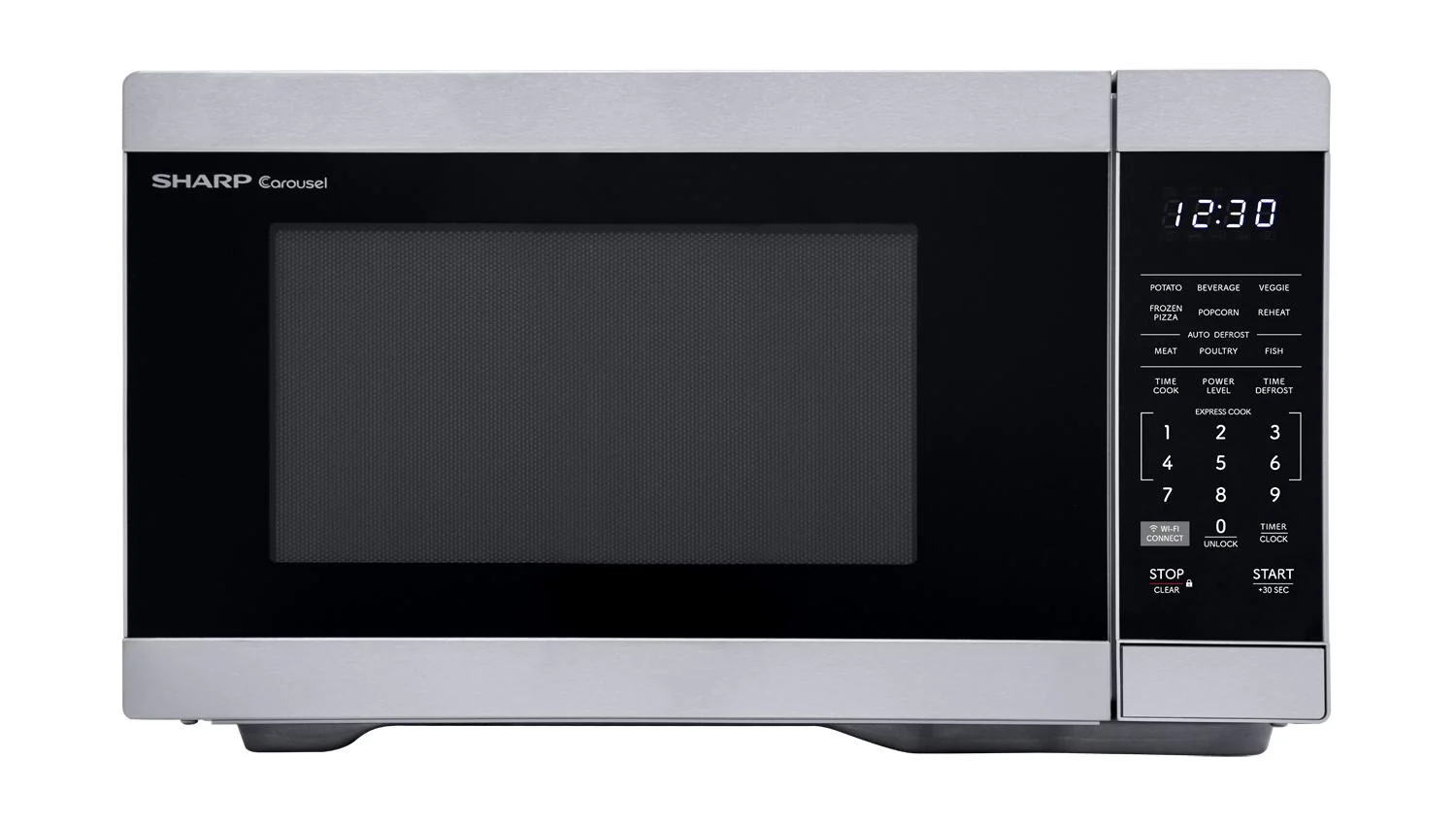 SMC1169KS Sharp 1.1 cu. ft. 1000W Smart Stainless Steel Countertop Microwave Oven - Image 2
