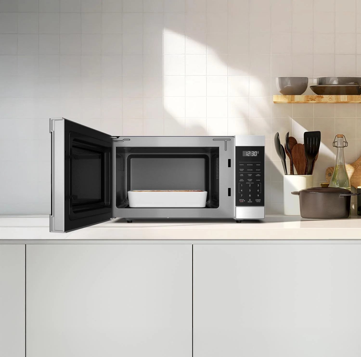 SMC1174KS Sharp 1.1 cu. ft. 1100W Flatbed Countertop Microwave Oven with Inverter Technology - Image 14