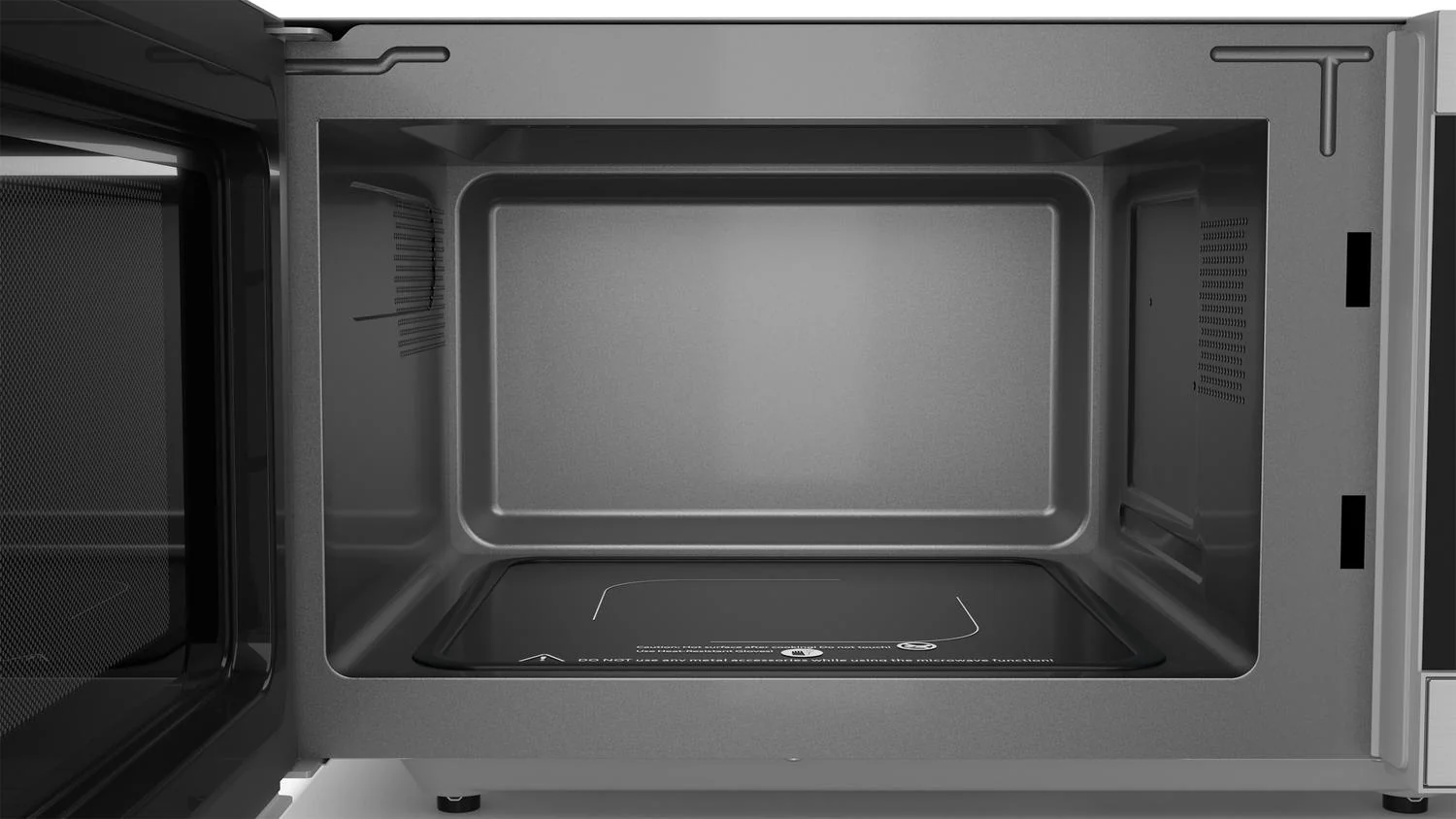 SMC1174KS Sharp 1.1 cu. ft. 1100W Flatbed Countertop Microwave Oven with Inverter Technology - Image 2