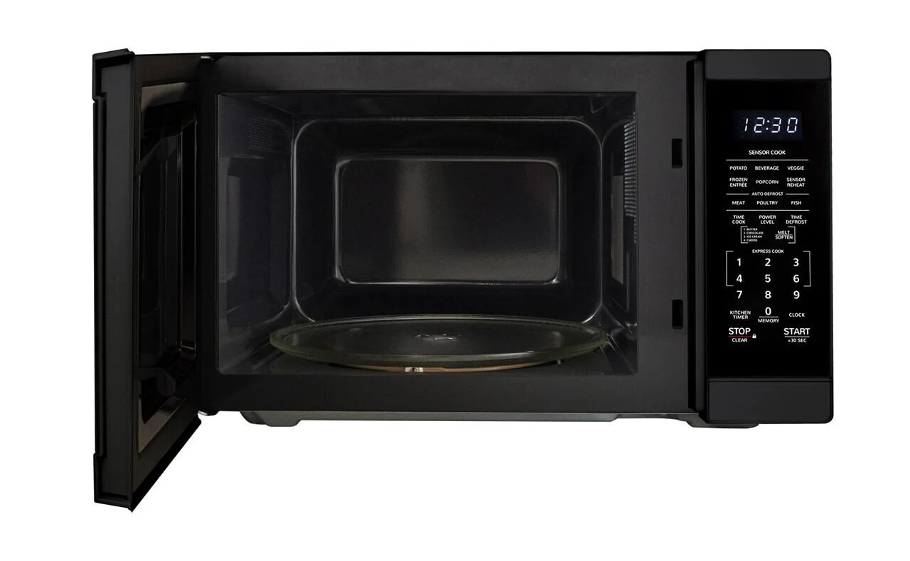 Sharp SMC1461HB 1.4 cu. ft. Black Countertop Microwave Oven - Image 2