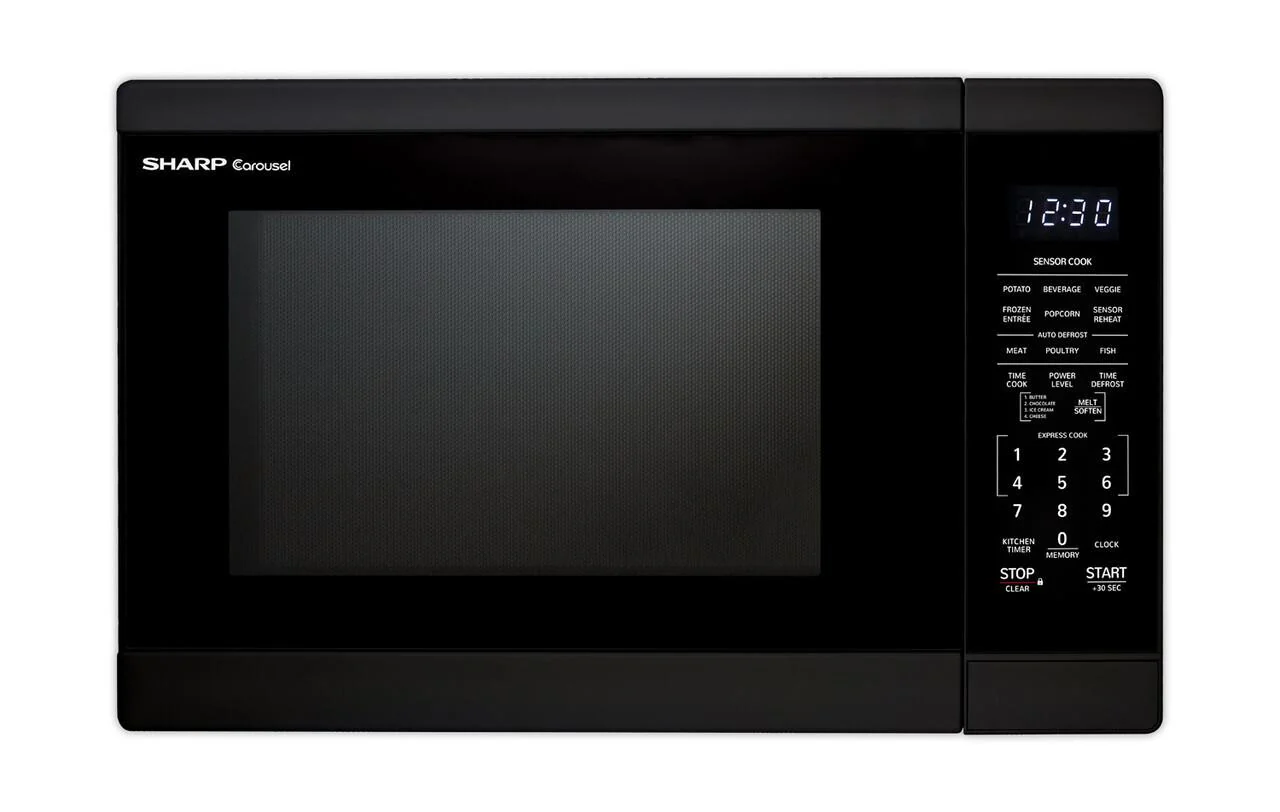 Sharp SMC1461HB 1.4 cu. ft. Black Countertop Microwave Oven - Image 5