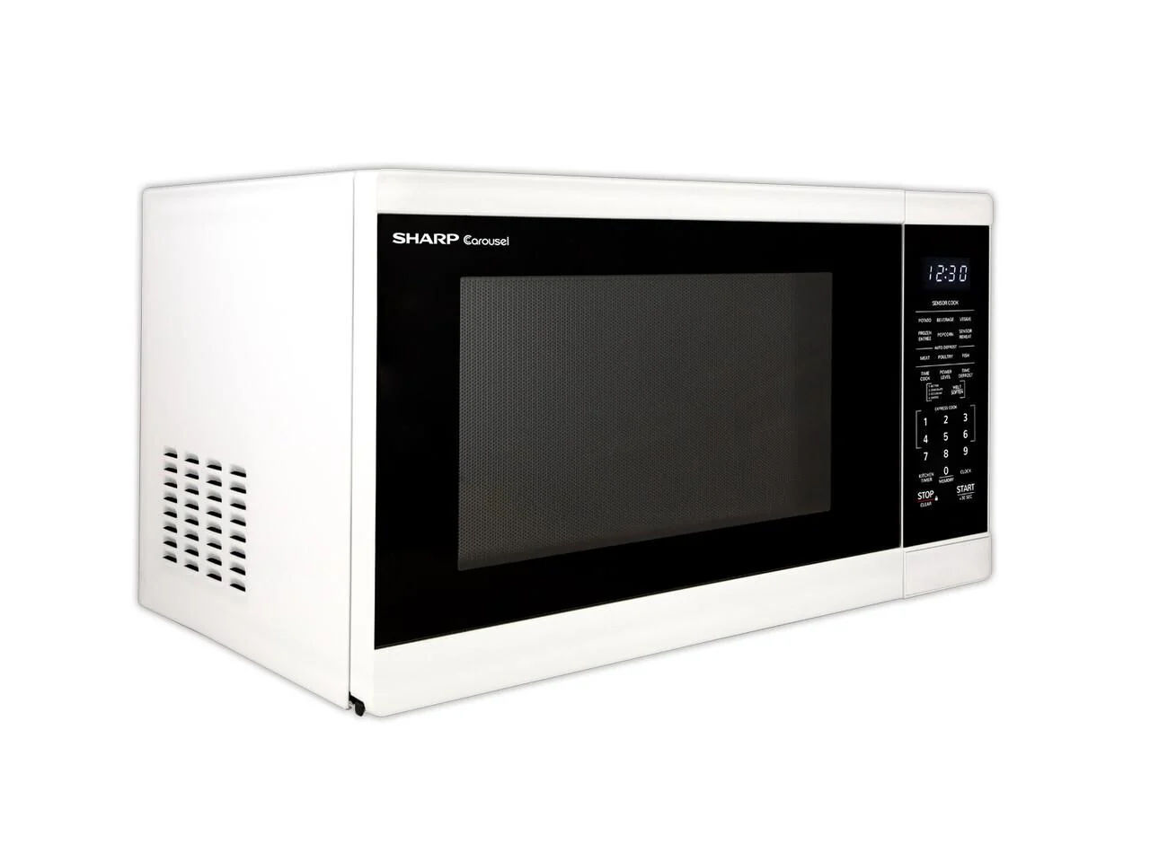 Sharp SMC1461HW 1.4 cu. ft. White Countertop Microwave Oven - Image 2