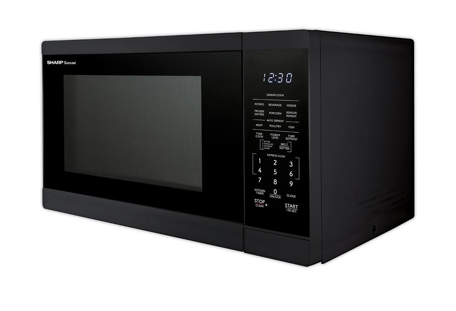 SMC1461KB Sharp 1.4 cu. ft. 1100W Black Countertop Microwave Oven - Image 2