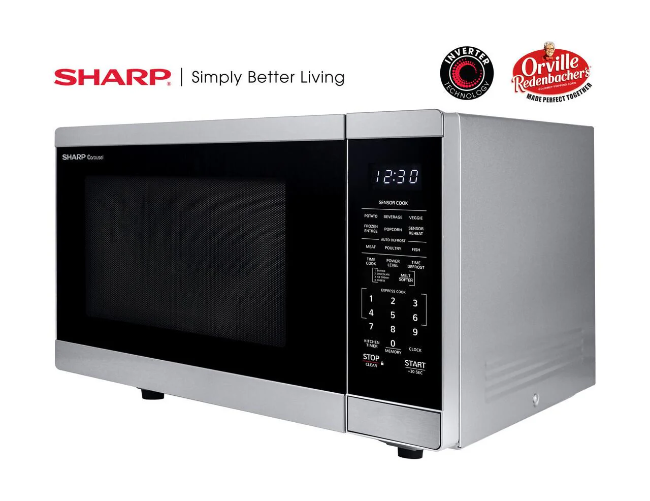 Sharp SMC1464HS 1.4 cu. ft. Family-Size Countertop Microwave Oven with Inverter Technology - Image 7