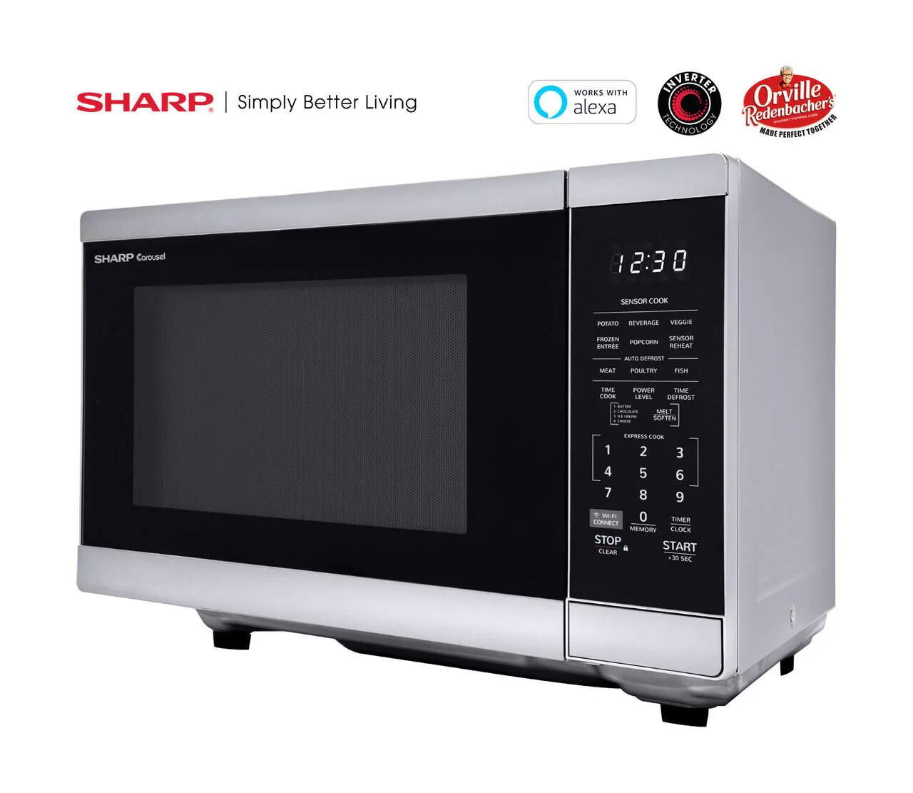 Sharp SMC1469HS 1.4 cu. ft. Smart Countertop Microwave Oven - Image 4