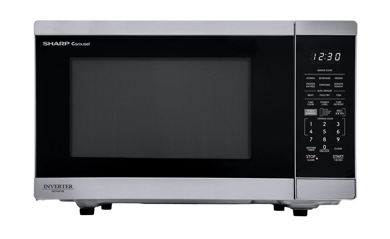 SMC1469KS Sharp 1.4 cu. ft. 1100W Smart Stainless Steel Microwave Oven with Inverter Technology - Image 3
