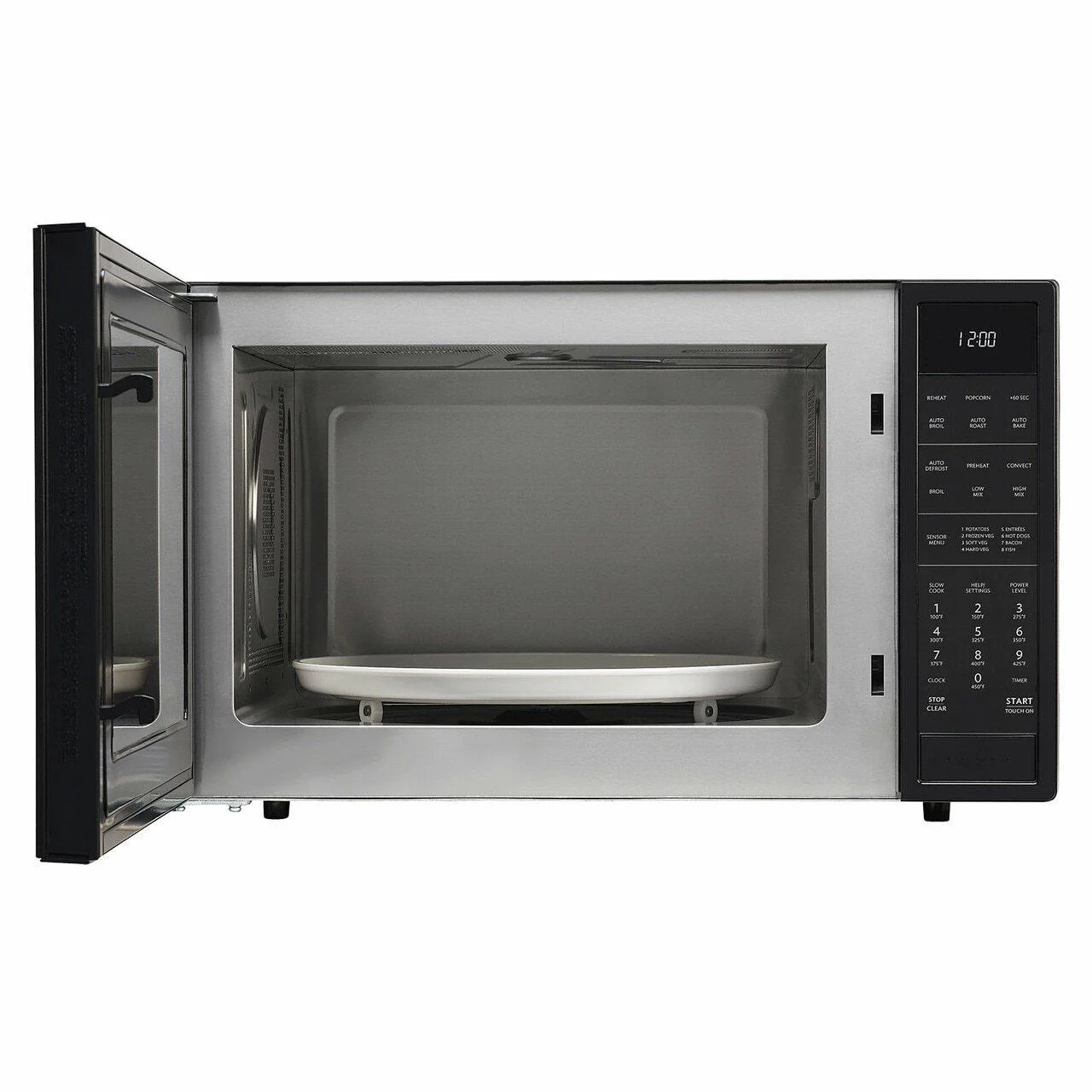 Sharp SMC1585BB 1.5 cu. ft. 900W Sharp Matte Black Carousel Convection Microwave Oven - Image 4