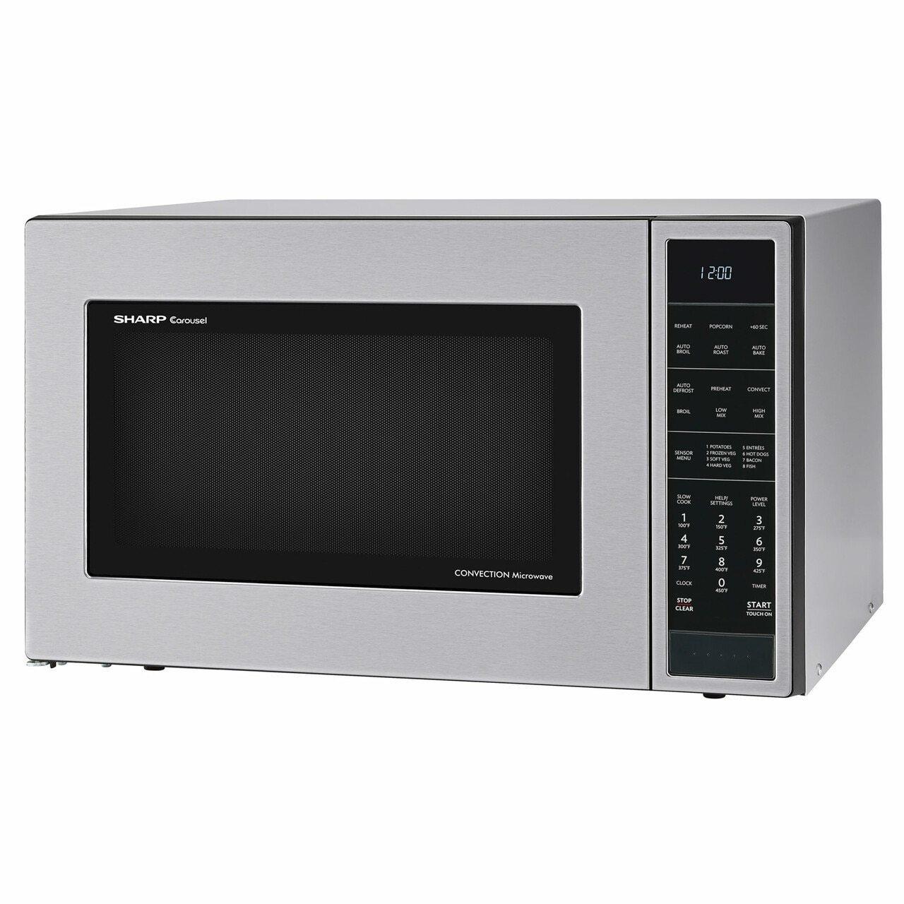 Sharp SMC1585BS 1.5 cu. ft. 900W Sharp Stainless Steel Carousel Convection   Microwave Oven - Image 2