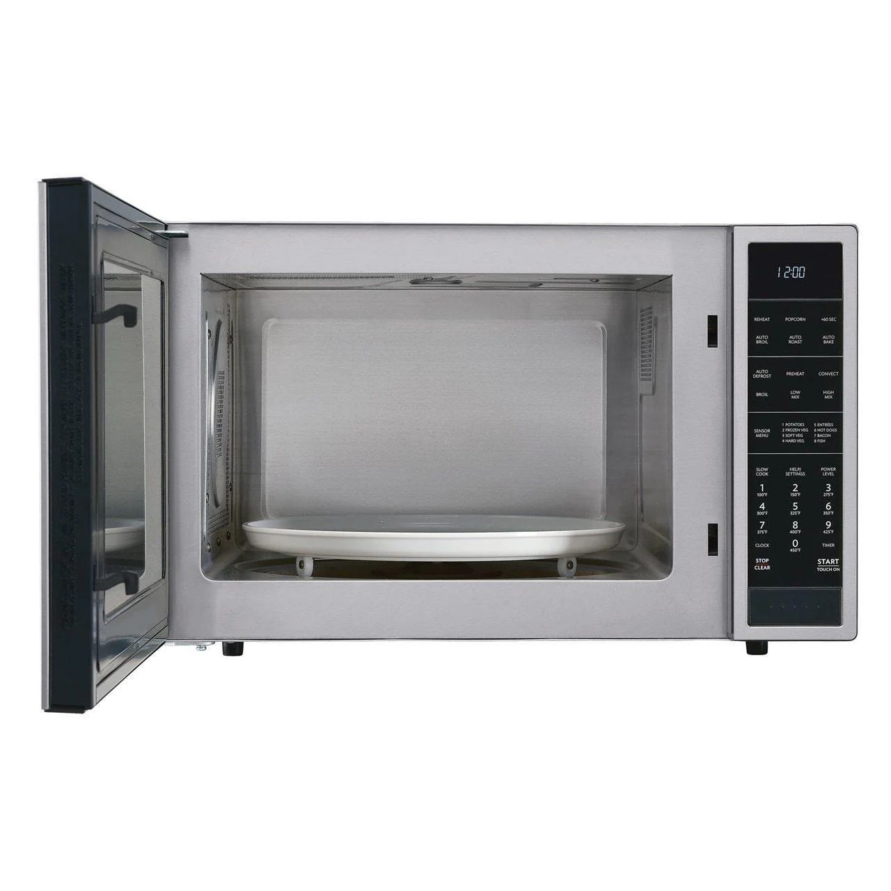 Sharp SMC1585BS 1.5 cu. ft. 900W Sharp Stainless Steel Carousel Convection   Microwave Oven - Image 4