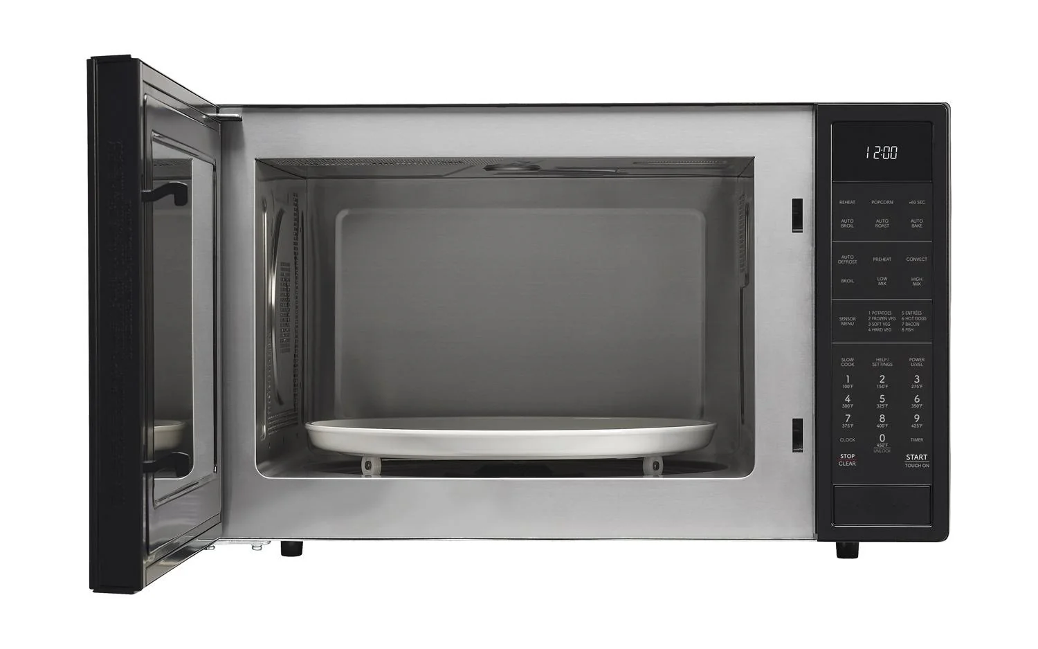 SMC1585KB Sharp 1.5 cu. ft. 900W Black Convection Countertop Microwave Oven - Image 2