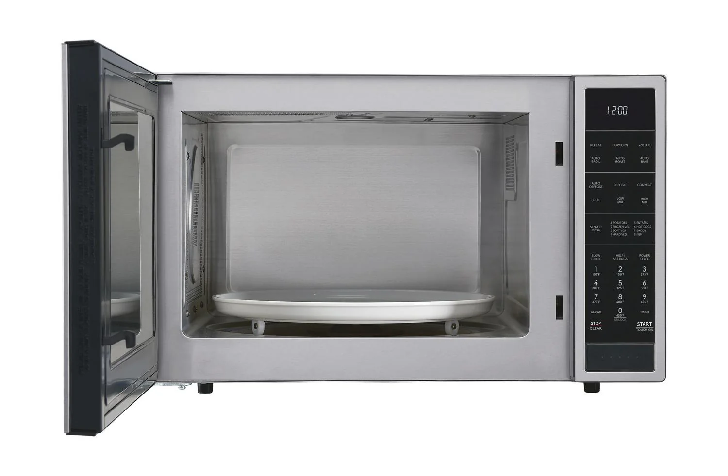 SMC1585KS Sharp 1.5 cu. ft. 900W Stainless Steel Convection Countertop Microwave Oven - Image 2