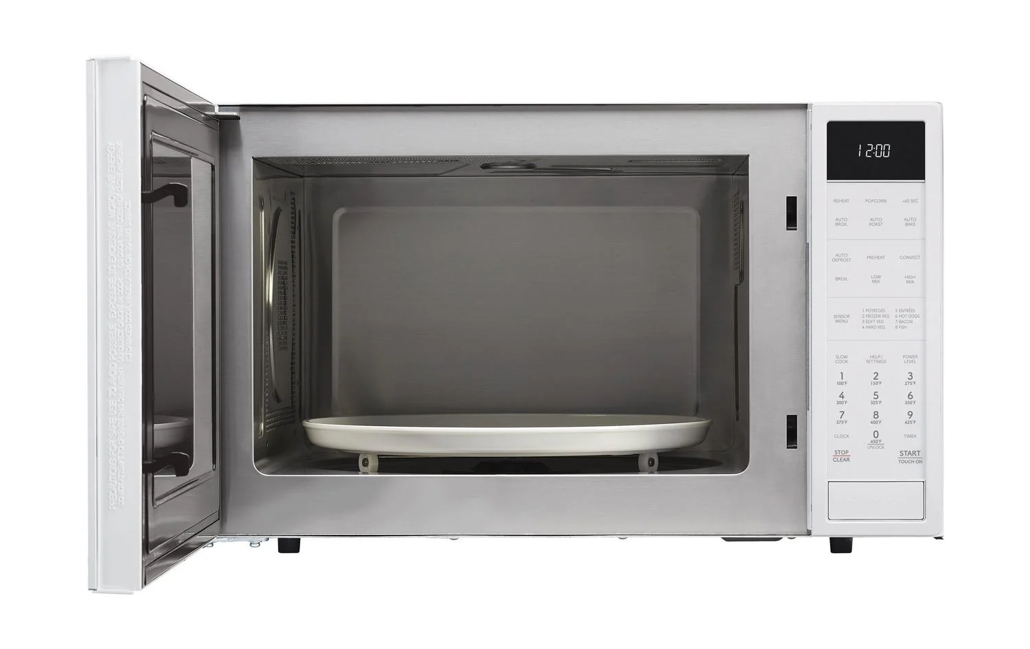 SMC1585KW Sharp 1.5 cu. ft. 900W White Convection Countertop Microwave Oven - Image 2