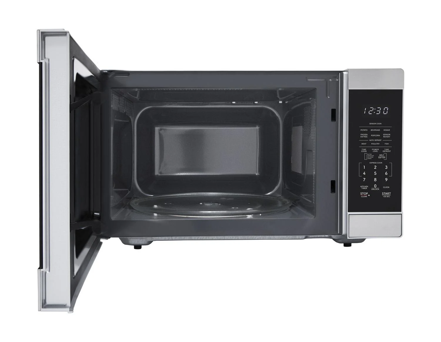 SMC1662KS Sharp 1.6 cu. ft. 1100W Stainless Steel Countertop Microwave Oven - Image 4