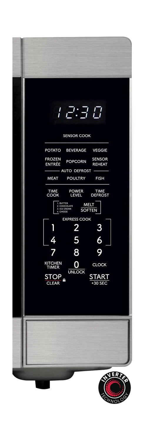 SMC2266KS Sharp 2.2 cu. ft. 1200W Stainless Steel Countertop Microwave Oven with Inverter Technology - Image 6