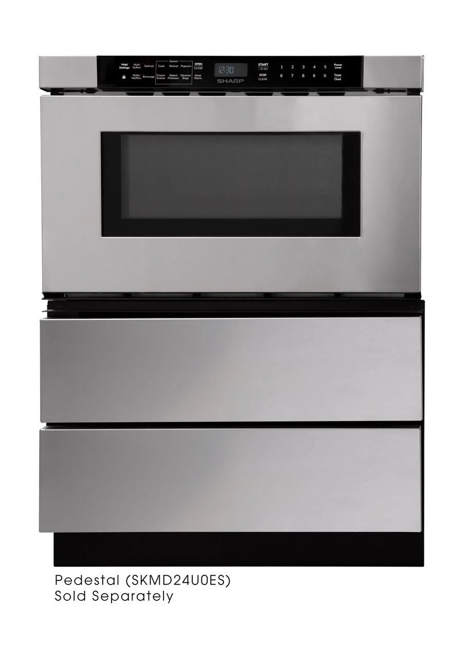 Sharp SMD2440JS 24 in. 1.2 cu. ft. Built-In Stainless Steel Microwave Drawer Oven - Image 2