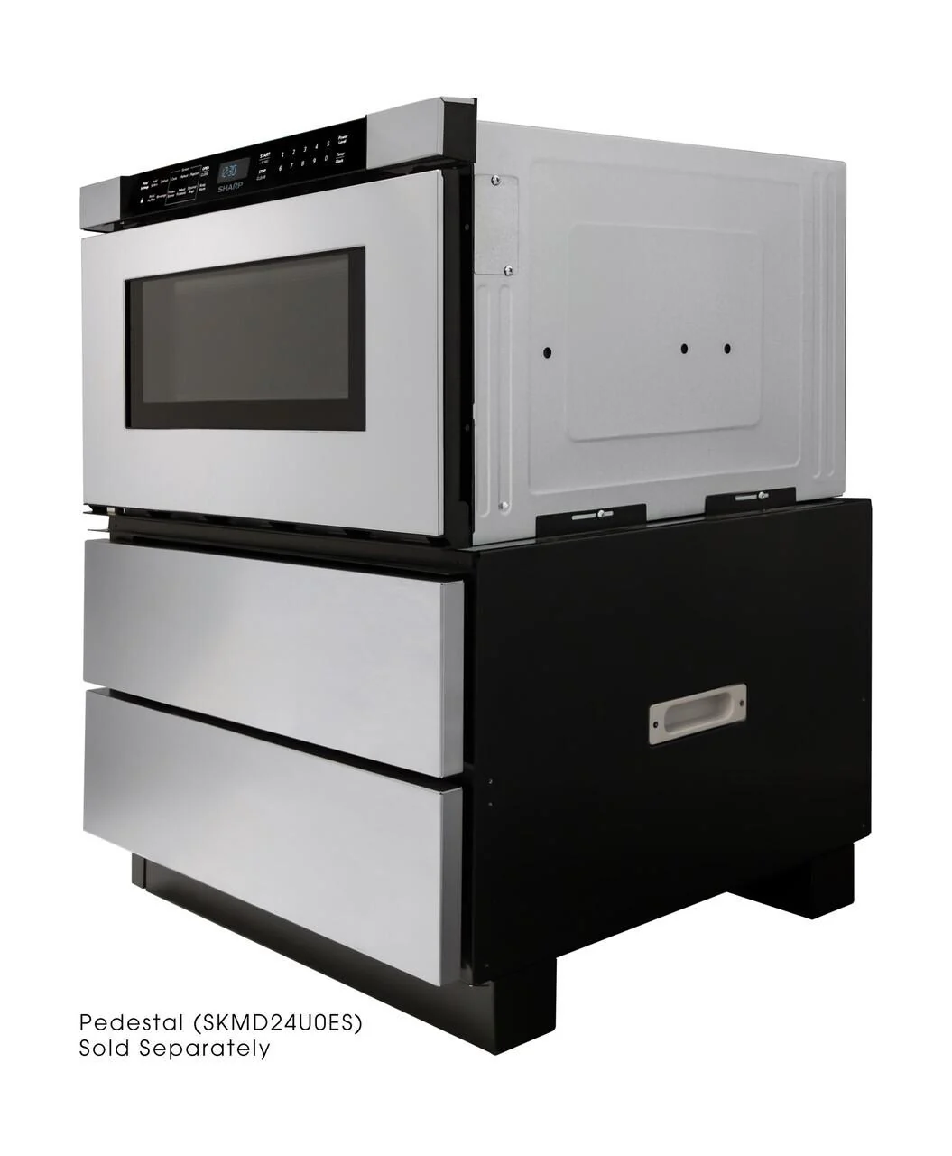 Sharp SMD2440JS 24 in. 1.2 cu. ft. Built-In Stainless Steel Microwave Drawer Oven - Image 3