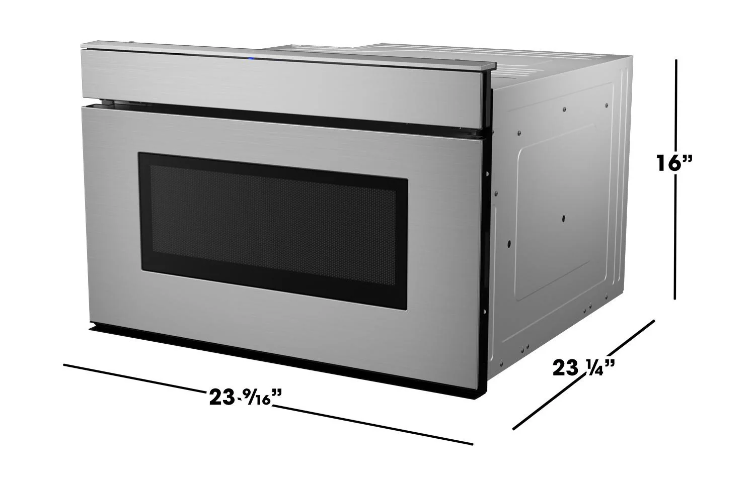 Sharp SMD2479JS 24 in. 1.2 cu. ft. 950W Sharp Stainless Steel Smart Easy Wave Open Microwave Drawer Oven - Image 10