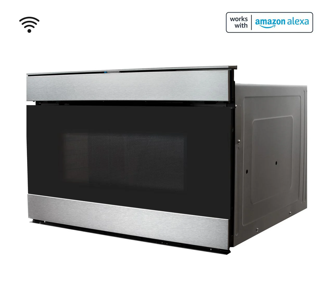 Sharp SMD2489ES 24 in. 1.2 cu. ft. 950W Sharp Stainless Steel Smart Easy Wave Open Microwave Drawer Oven - Image 2