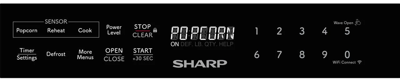Sharp SMD2489ES 24 in. 1.2 cu. ft. 950W Sharp Stainless Steel Smart Easy Wave Open Microwave Drawer Oven - Image 6