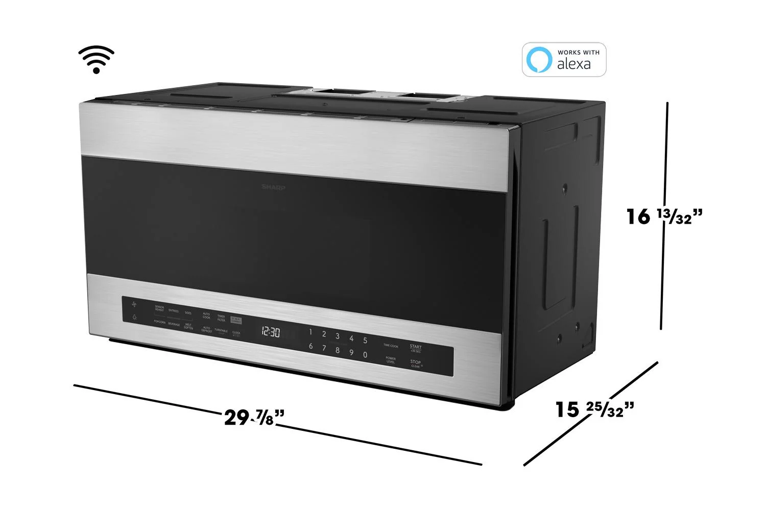 Sharp SMO1969JS 1.9 cu. ft. Smart Over-the-Range-Microwave Oven - Image 12