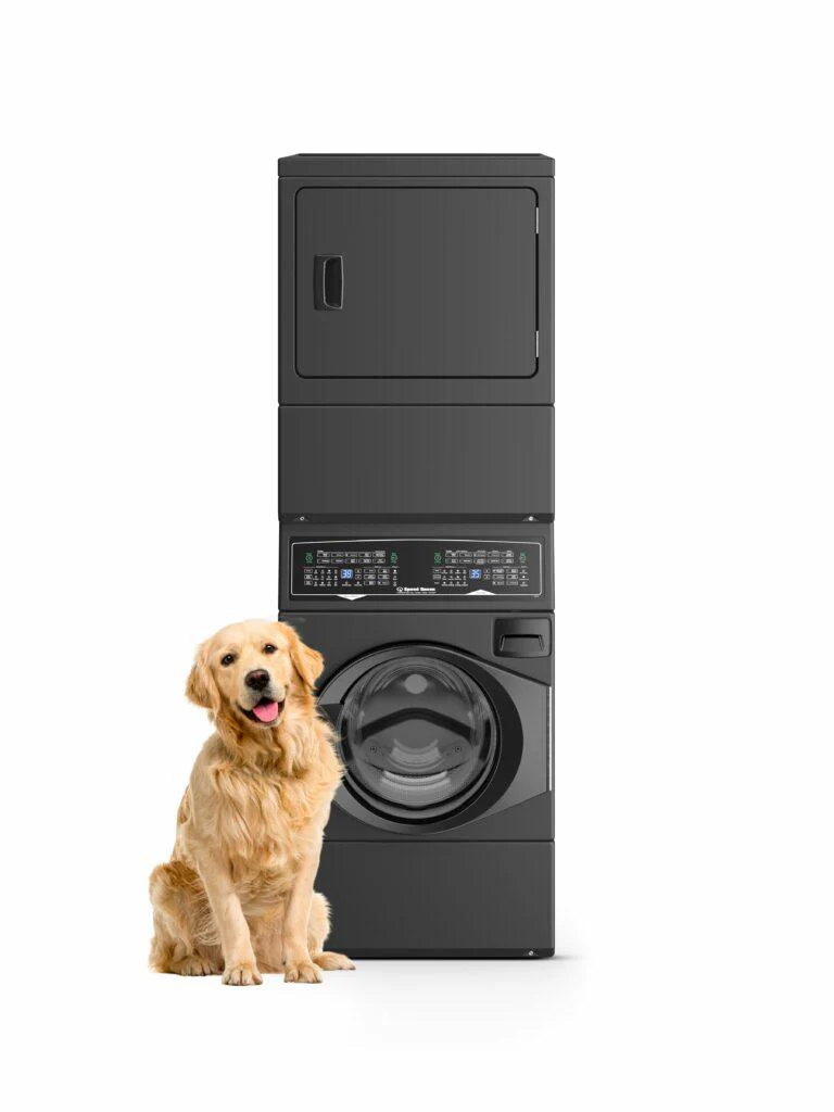 Speed Queen SF7007BG SF7 Stacked Washer - Gas Dryer with Pet Plus™ Sanitize Fast Cycle Times 5-Year Warranty