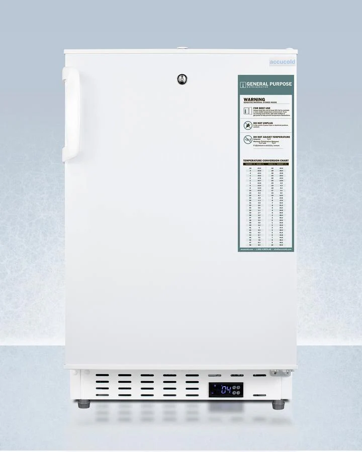 Summit ADA404REF 20" Wide Built-in Healthcare All-refrigerator, ADA Compliant