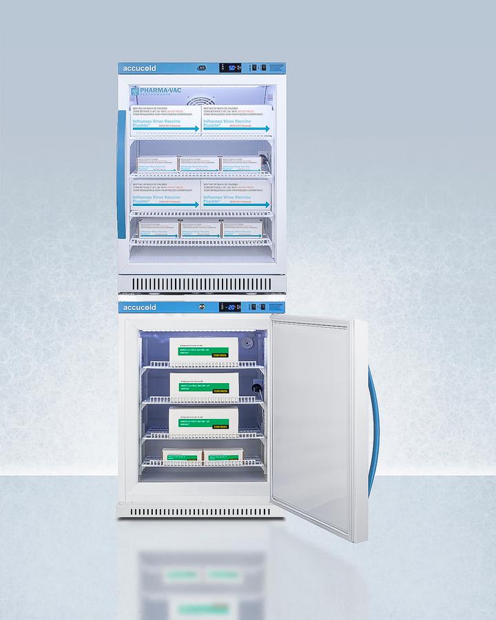 Summit ARG6PVAFZ5PVBIADASTACK 24" Wide Performance Series All-refrigerator/all-freezer Combination - Image 2