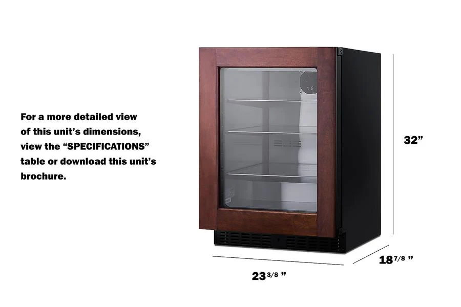 Summit ASDG2411PNR 24" Wide Built-in Beverage Center, ADA Compliant (panel Not Included) - Image 13