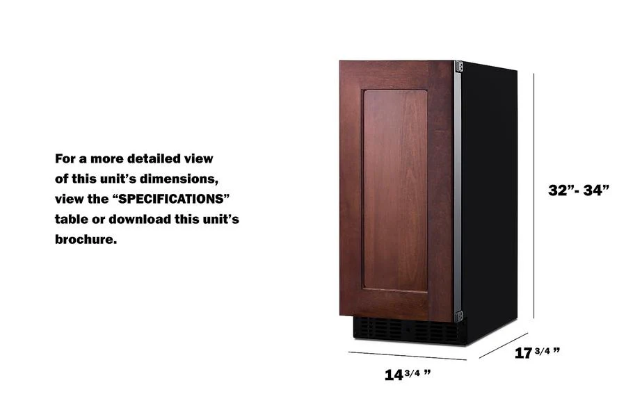 Summit ASDS1523IF 15" Wide Built-in All-refrigerator, ADA Compliant - Image 11