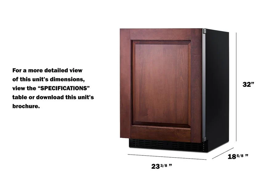 Summit ASDS2413IFLHD 24" Wide Built-in All-refrigerator, ADA Compliant (panel Not Included) - Image 14