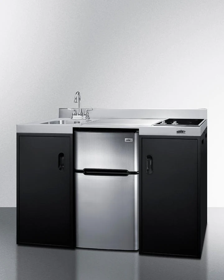 Summit CK55ADASINKL 54" Wide All-in-one Kitchenette, ADA Counter Height - Image 2