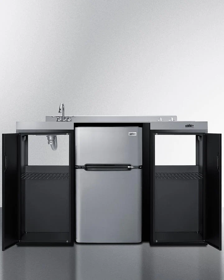 Summit CK55ADASINKL 54" Wide All-in-one Kitchenette, ADA Counter Height - Image 3