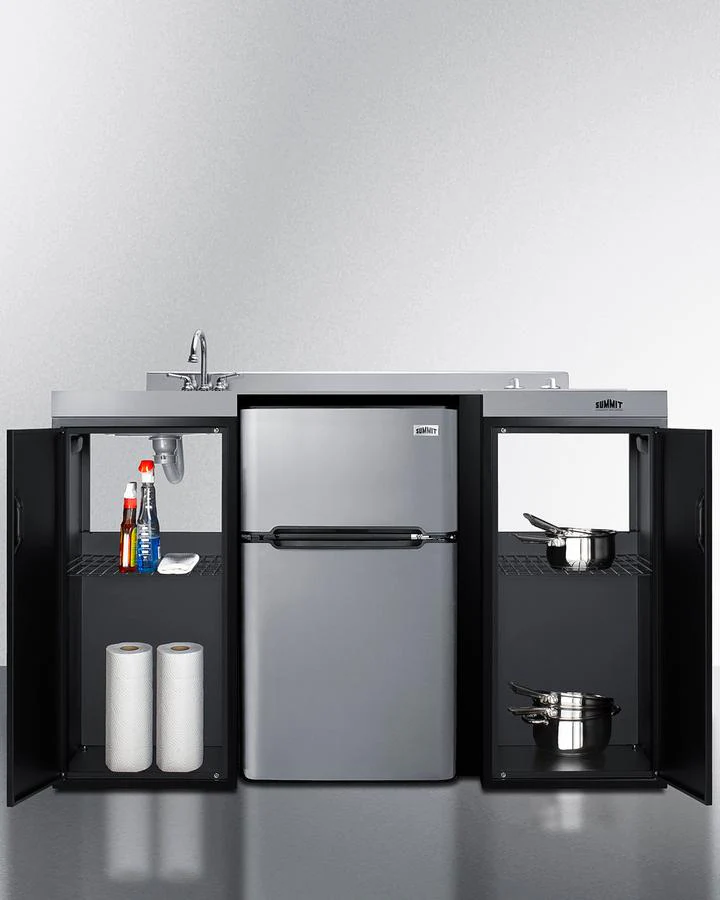 Summit CK55ADASINKL 54" Wide All-in-one Kitchenette, ADA Counter Height - Image 4