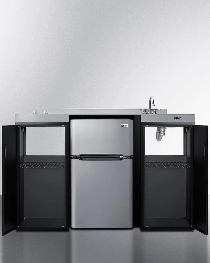 Summit CK55ADASINKR 54" Wide All-in-one Kitchenette, ADA Counter Height - Image 2