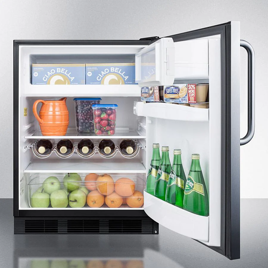 Summit CT663BKBISSTB 24" Wide Built-in Refrigerator-freezer - Image 4