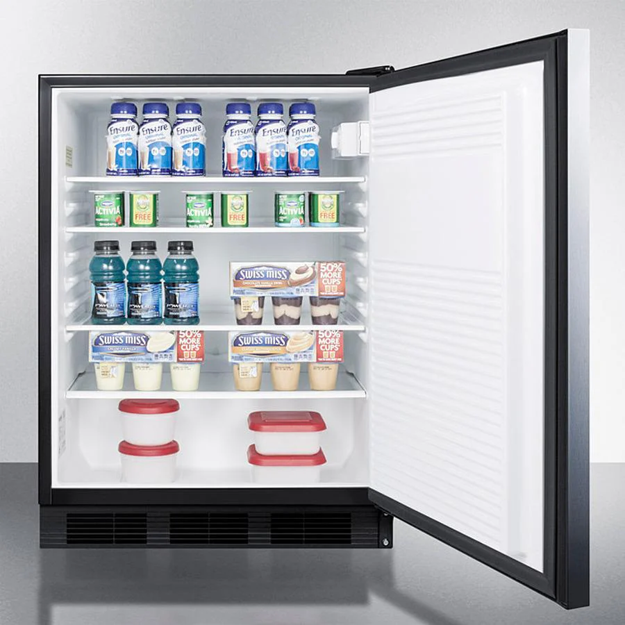 Summit FF7LBLKBISSHHADA 24" Wide Built-in All-refrigerator, ADA Compliant - Image 4