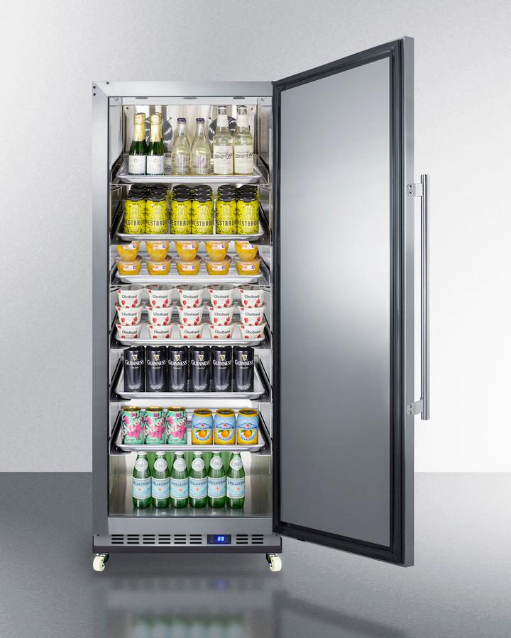 Summit FFAR121SSRI 24" Wide Mini Reach-in All-refrigerator With Dolly - Image 4
