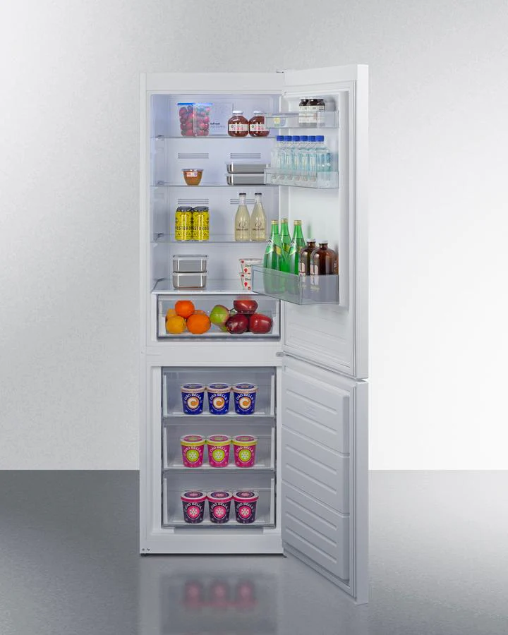 Summit FFBF121W 24" Wide Bottom Mount Refrigerator-freezer - Image 3