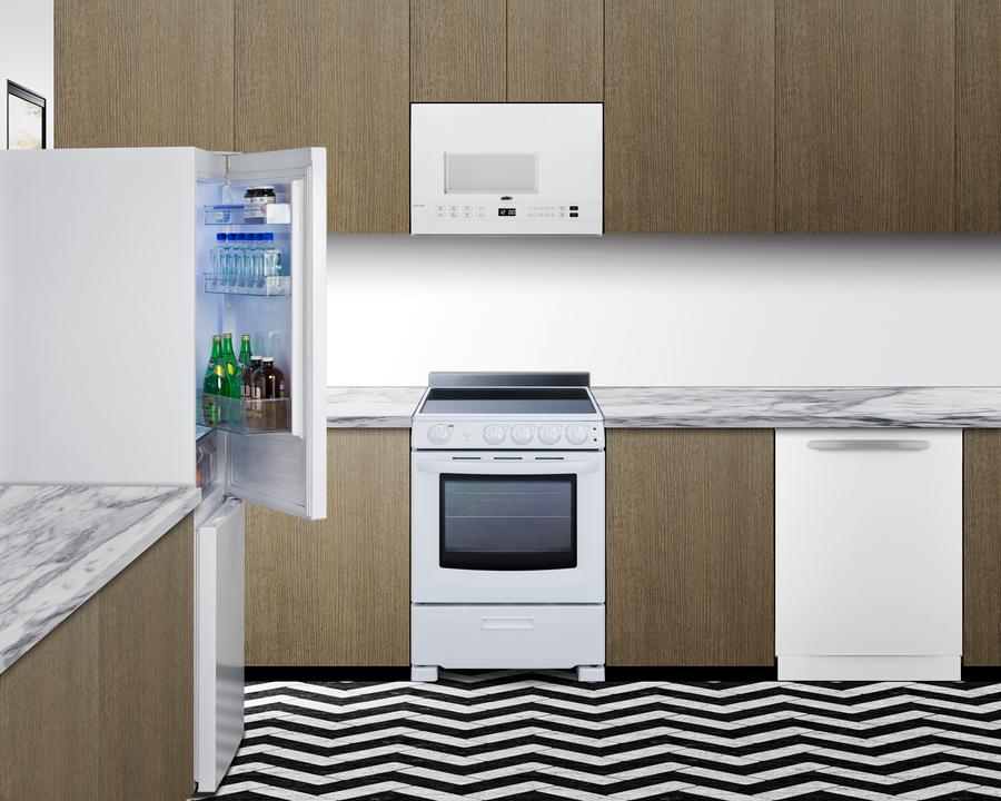 Summit FFBF121W 24" Wide Bottom Mount Refrigerator-freezer - Image 6