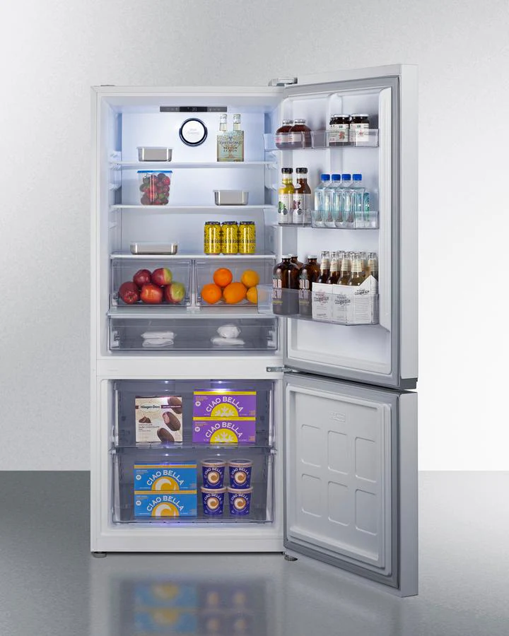 Summit FFBF172W 30" Wide Bottom-mount Refrigerator-freezer, Counter Depth - Image 7
