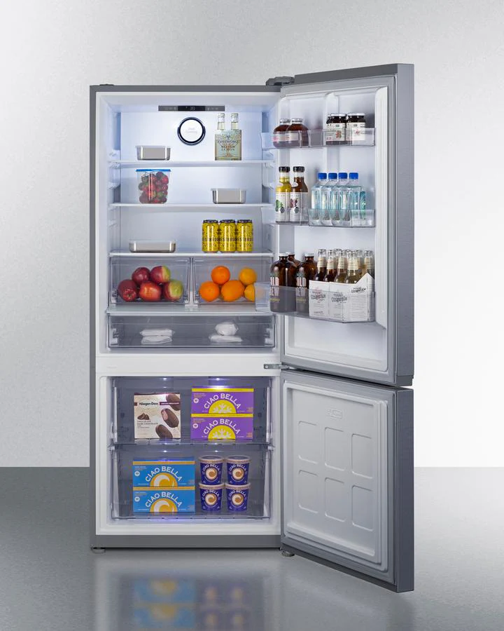 Summit FFBF173SS 30" Wide Bottom-mount Refrigerator-freezer, Counter Depth - Image 3