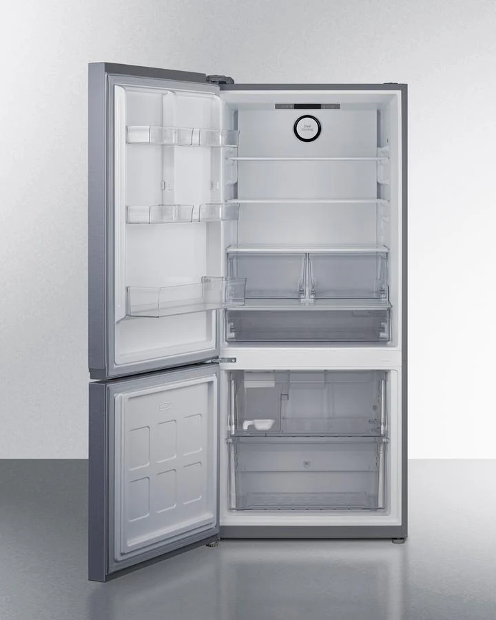 Summit FFBF174SSIMLHD 30" Wide Bottom Freezer Refrigerator With Icemaker, Counter Depth - Image 3